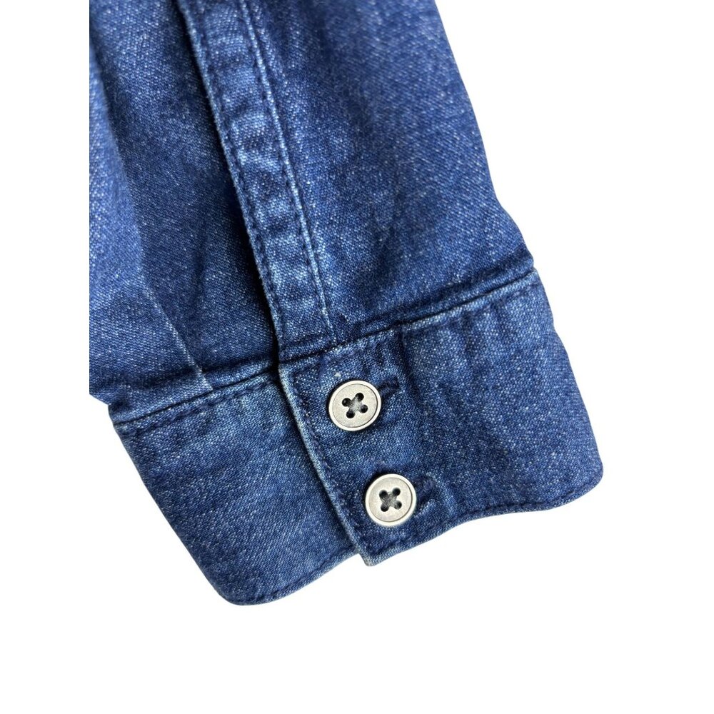 J.jill Country Club Coastal Preppy Denim Button Front Dress, Women's S Petite - Picture 5 of 8
